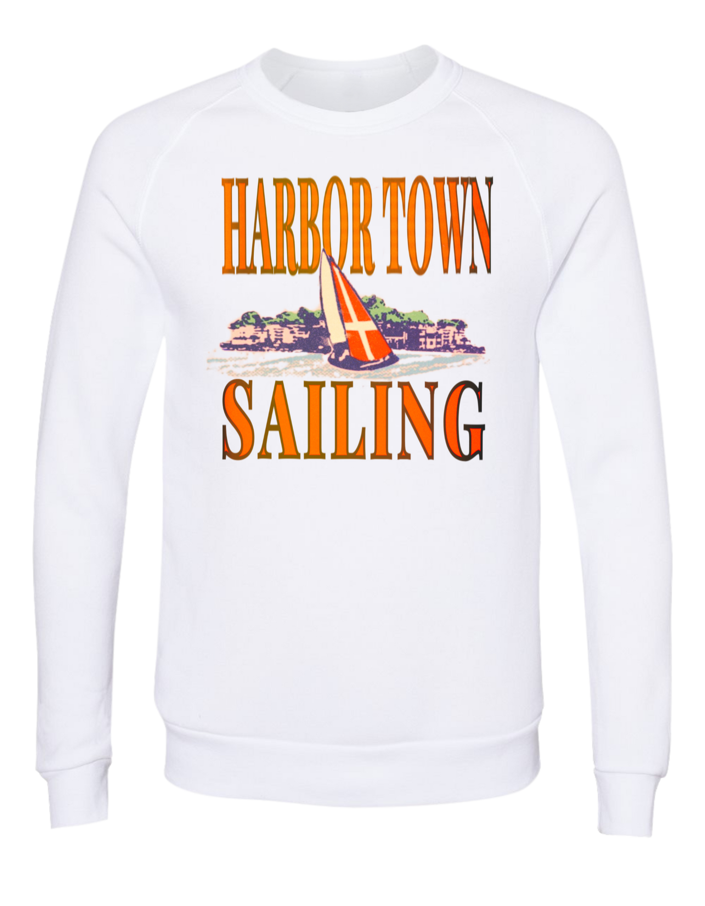 The Harbor Town Sailing Crew Neck White