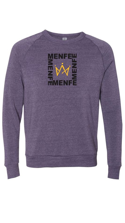 Menfe (Eco-Purple) Square Crewneck–Black